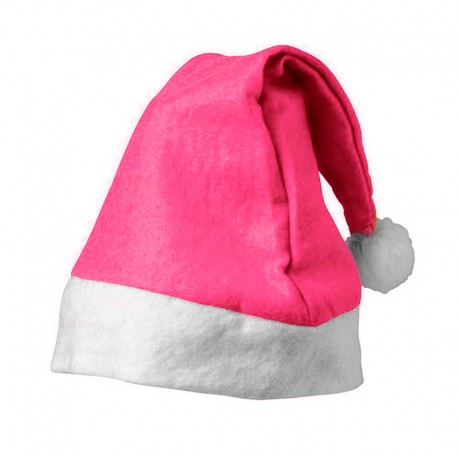 Gorros Navidad Rosa Fuerte