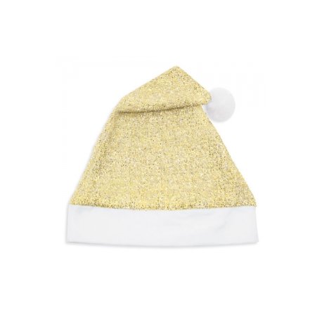 Gorro Navidad Dorado Purpurina